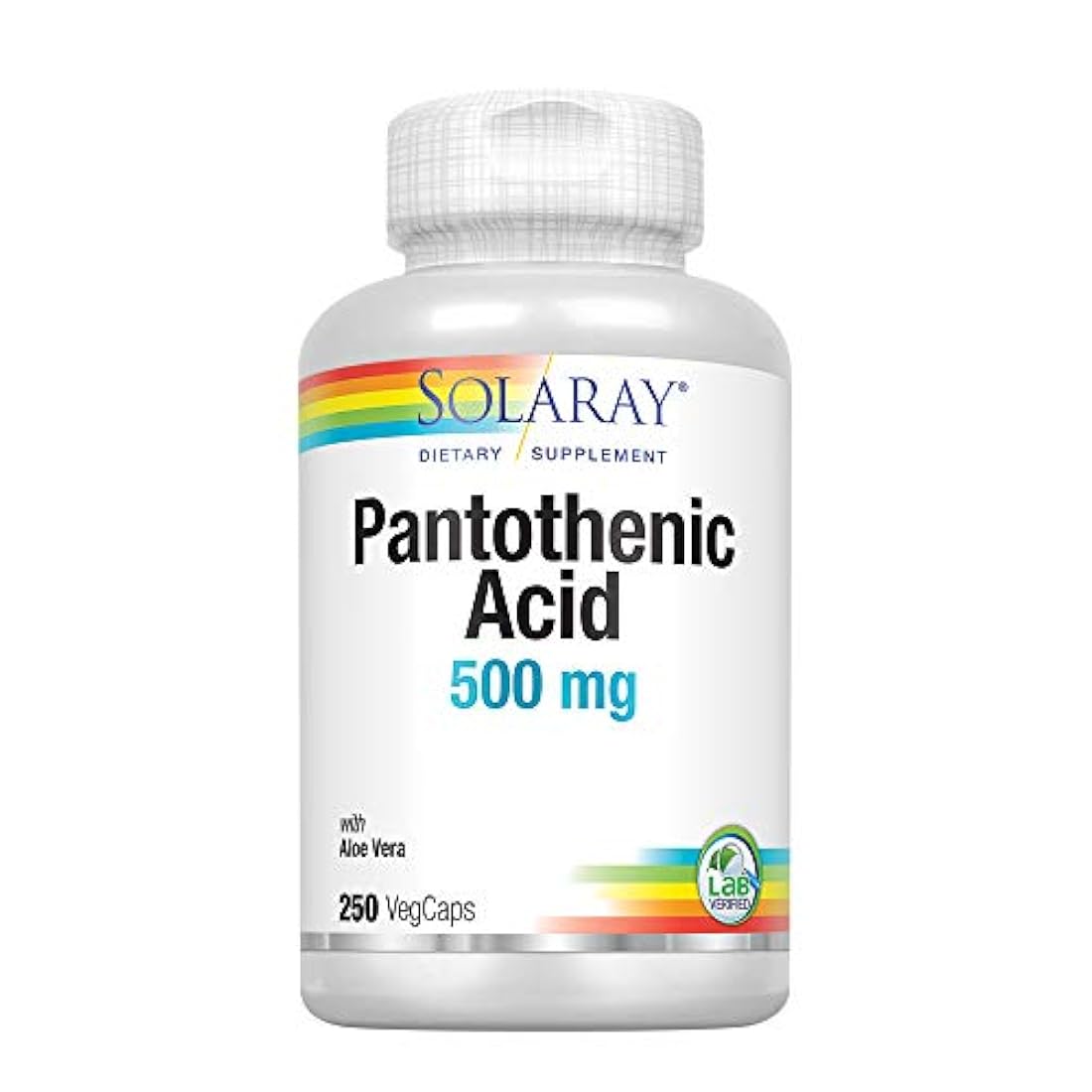 Vitamina B-5 500mg metabolismo energético 250 capsulas