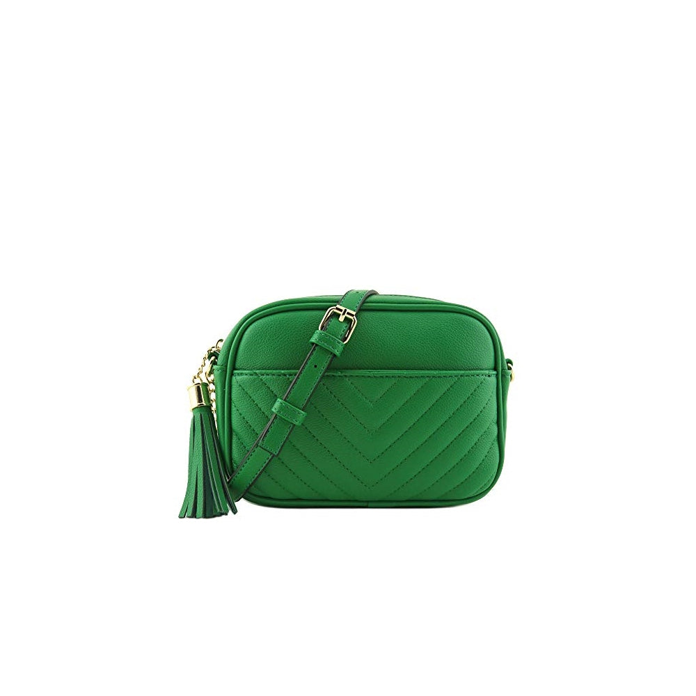 Bolsa acolchada para cámara cruzada con borla