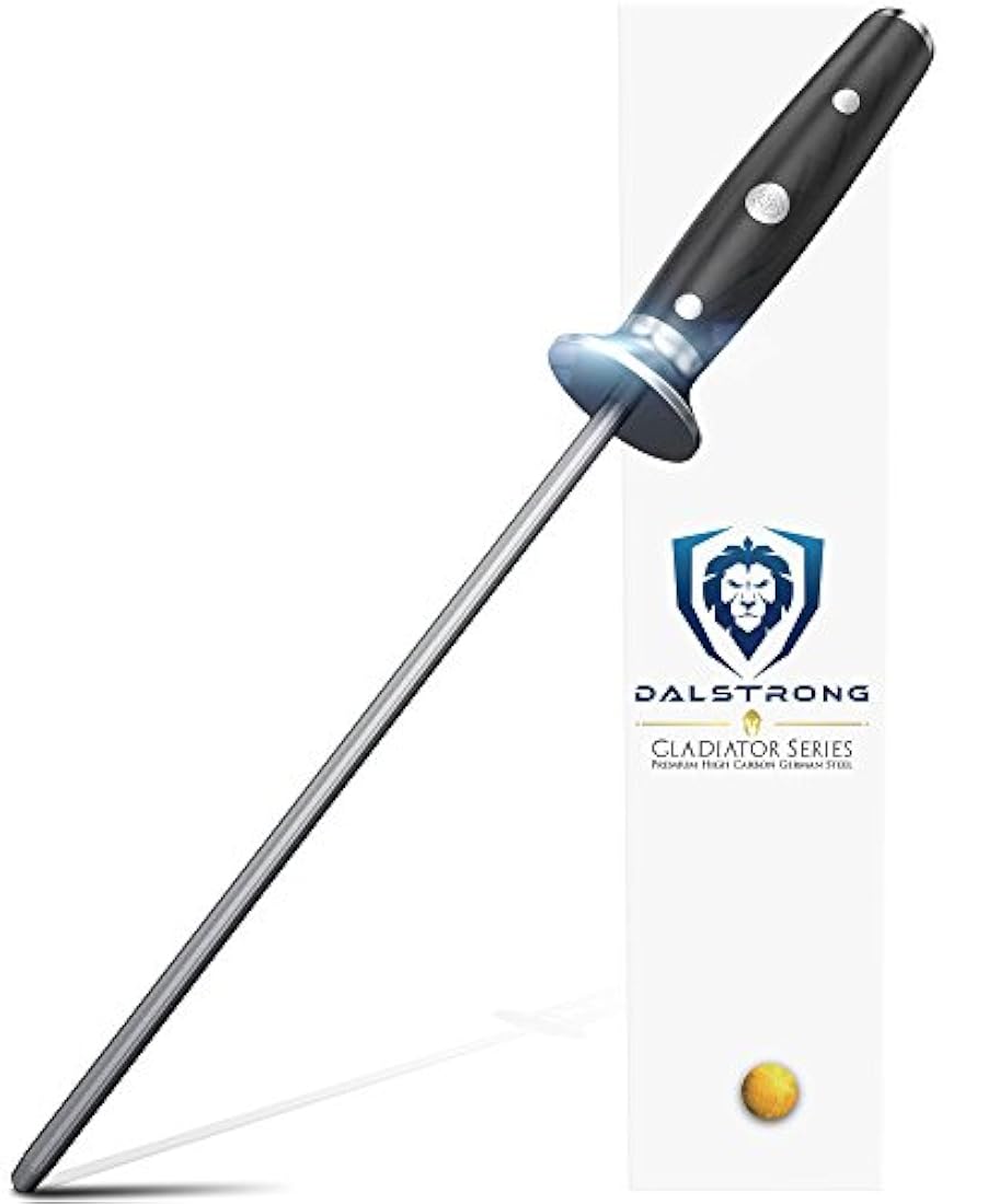 DALSTRONG - Caña de acero para afilar cuchillos de 10.0 in -