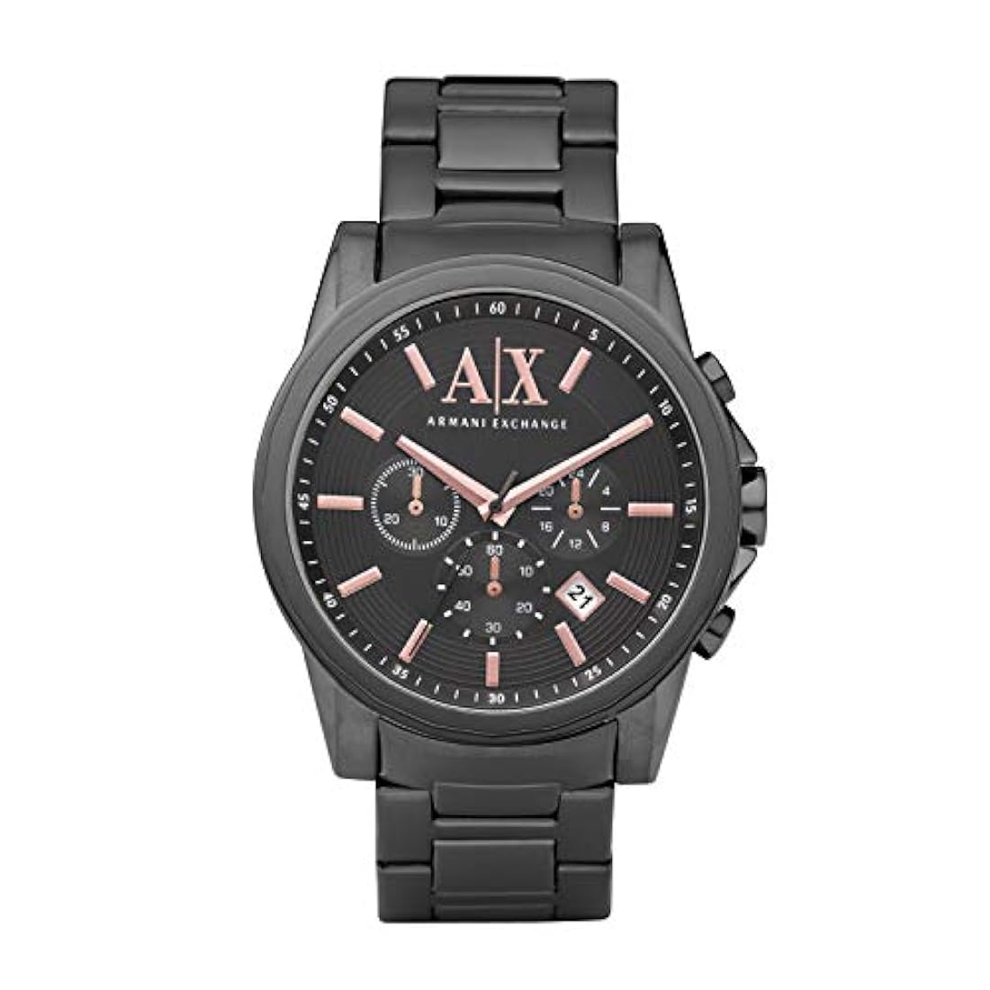 Reloj de acero inoxidable chapado en IP para hombre