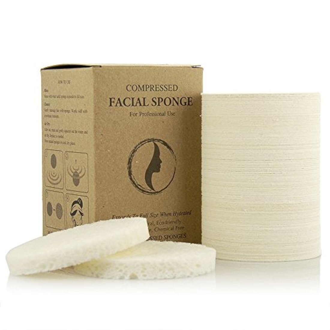 pareceus Natural comprimido Celulosa Esponjas Facial color