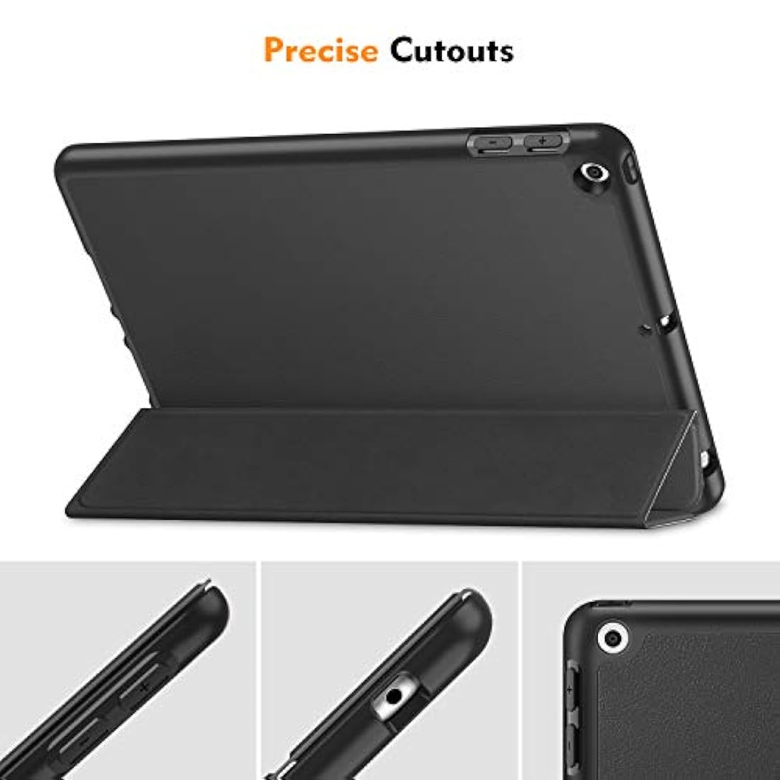 Funda para iPad 7ªgen de 10.2 2019 con soporte Negro Fintie