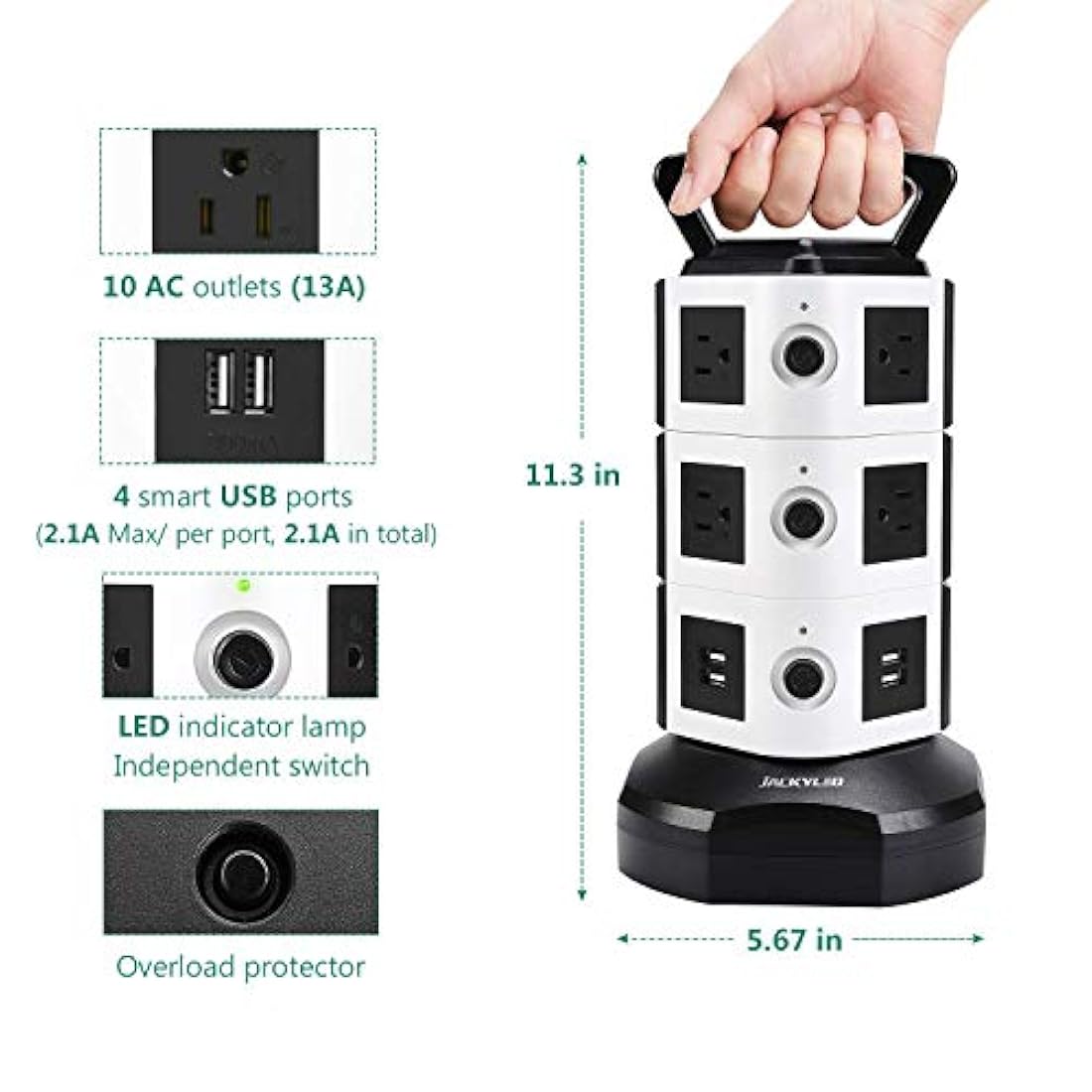 JACKYLED - Estación de carga eléctrica para torre