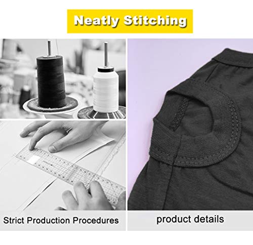 Chol&Vivi - Camisetas para perro (2 unidades, talla pequeña, tamaño mediano, grande, extra grande, para perro, gato, algodón, suave y transpirable