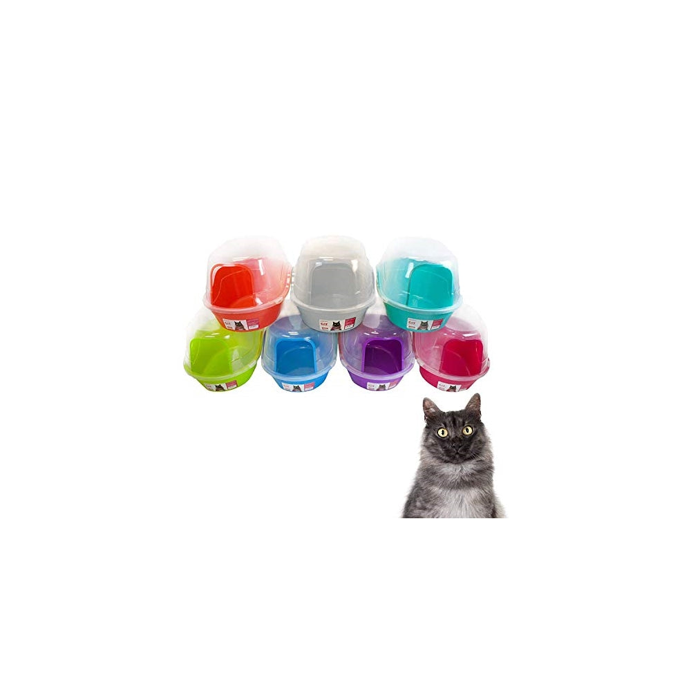 Caja de arena para gatos con capucha extra grande