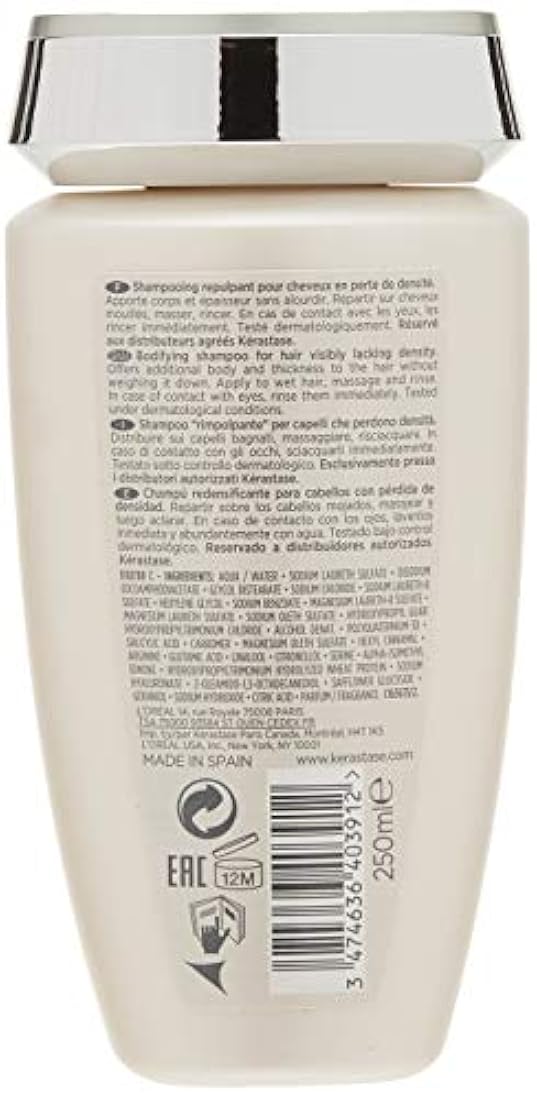 Shampoo reparador para cabello 8.5 fl oz, KERASTASE