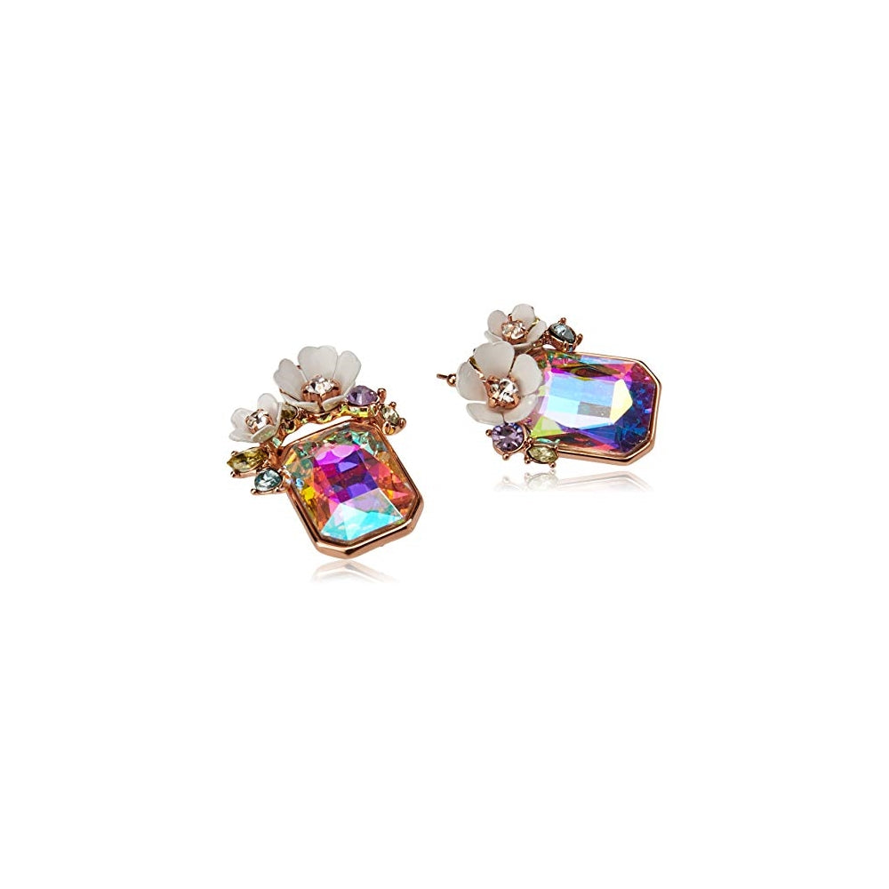 Aretes de gota rectangulares de piedra