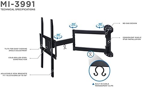 Soporte de pared para TV Se adapta a televisores