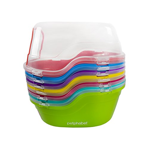 Caja de arena para gatos con capucha Petphabet Jumbo