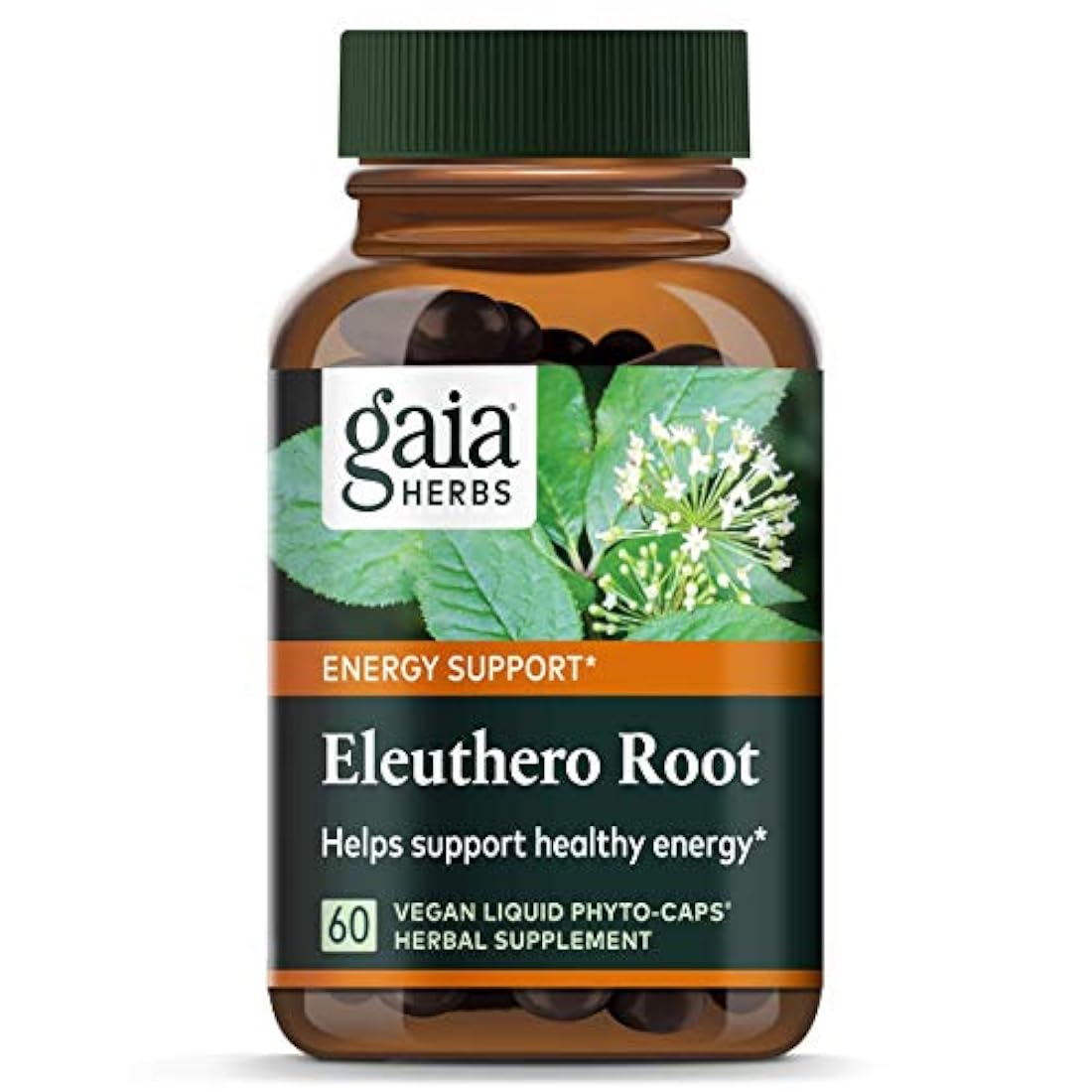 Gais Herbs Eleuthero Raíz Vegan Liquid Cápsulas 1