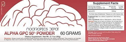 Suplemento Cerebral Alpha GPC en Polvo (50%) - Mejora Cognición