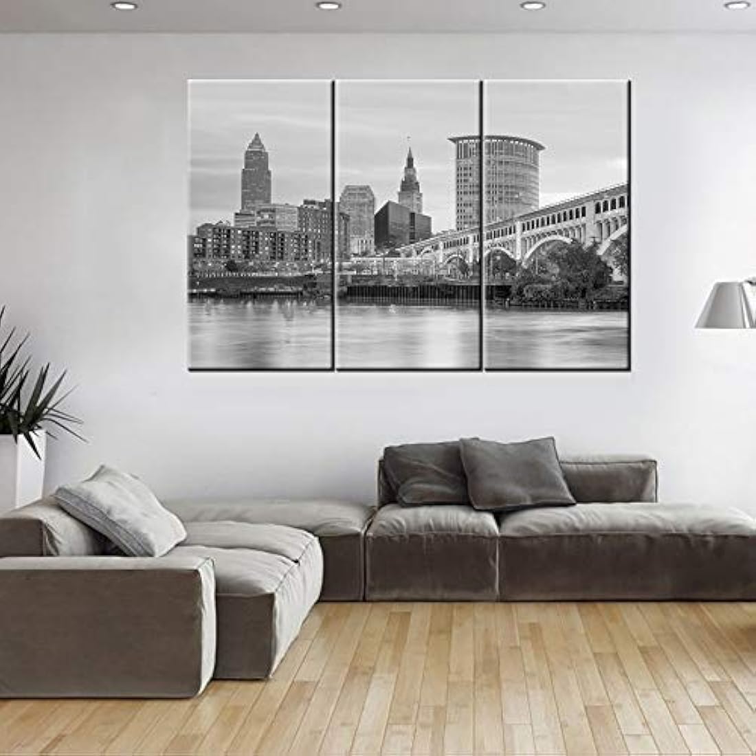 Tumovo City Skyline en lienzo cuadro decoracion