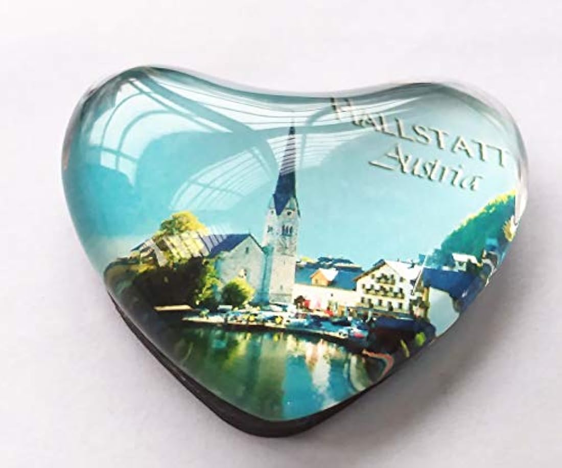 imán para nevera en forma de corazón Hallstatt, Austria