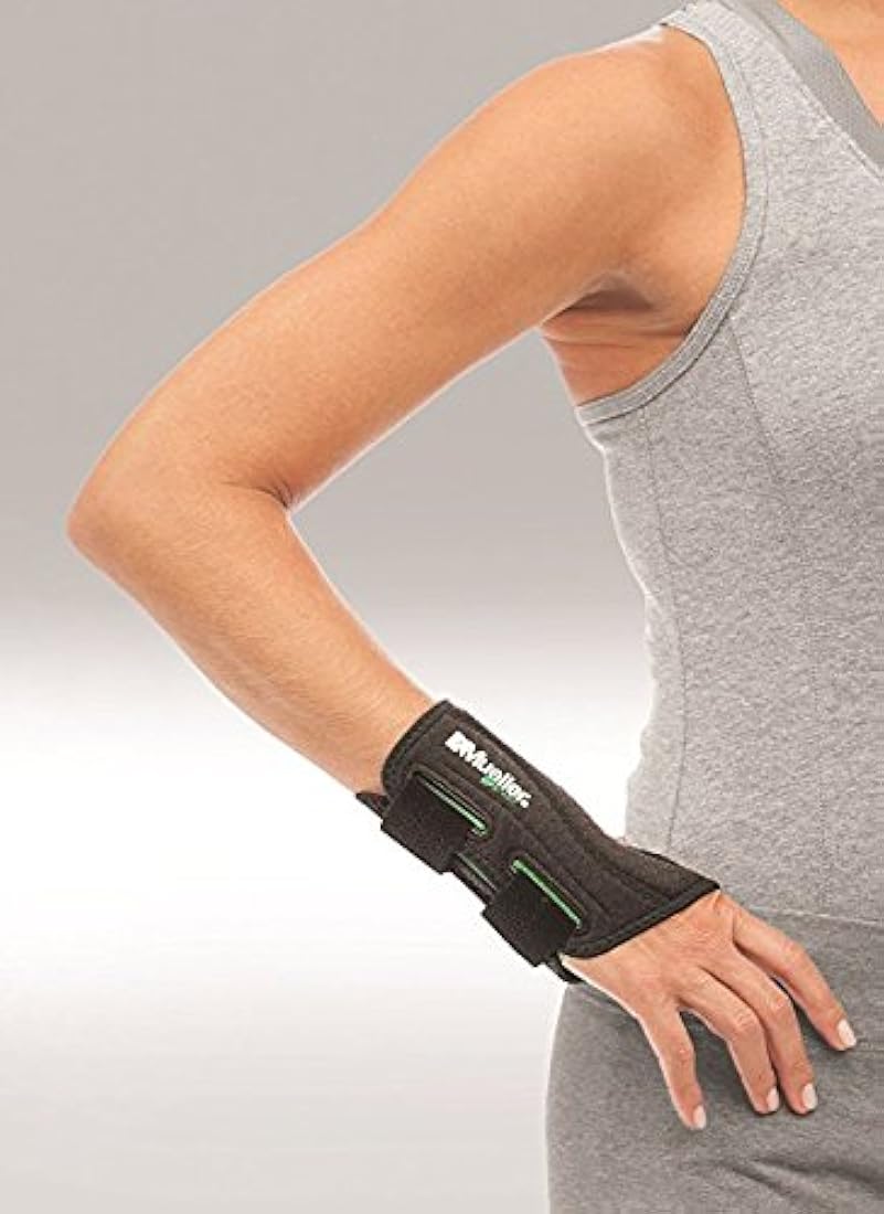 Muñequera ajustada para muñeca, negro, mano derecha