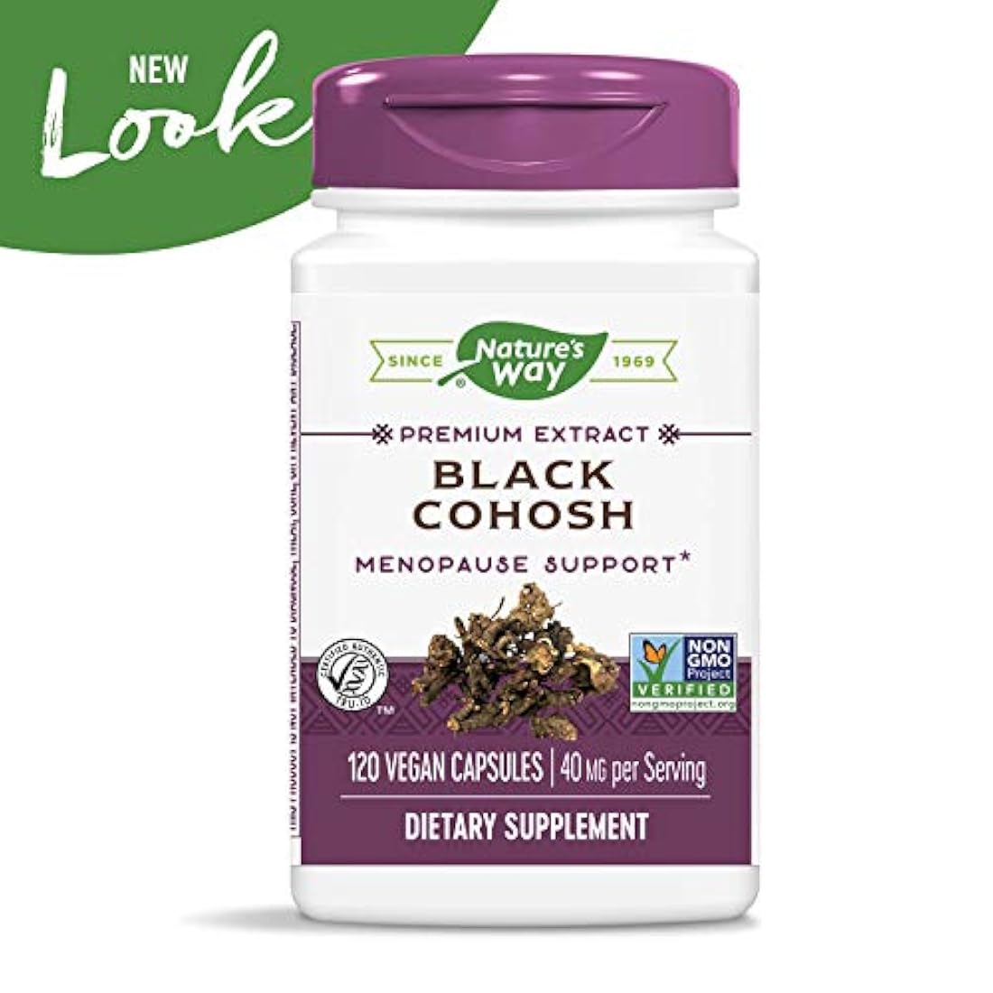 Nature's Way Negro Cohosh Raíz, 15353, 120, 1