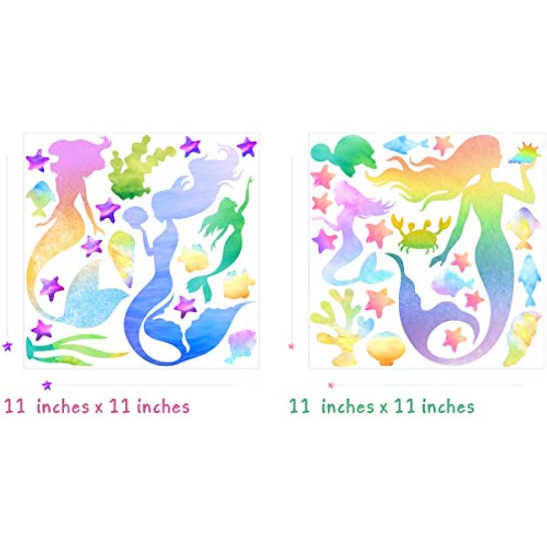 Mozamy - Adhesivo decorativo para pared, diseño de sirena