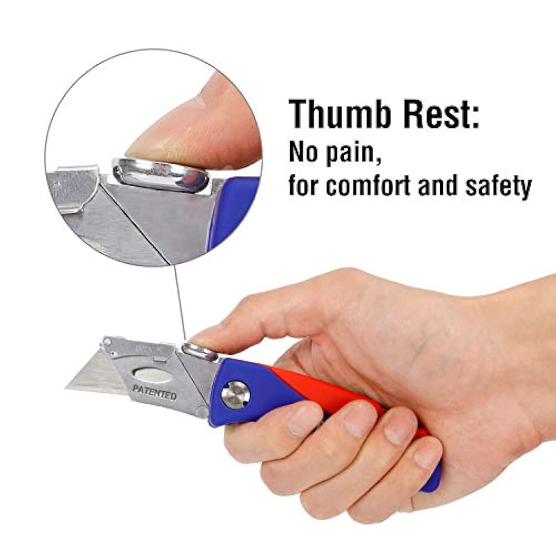 WORKPRO Cuchillo multiuso plegable con mecanismo de cambio