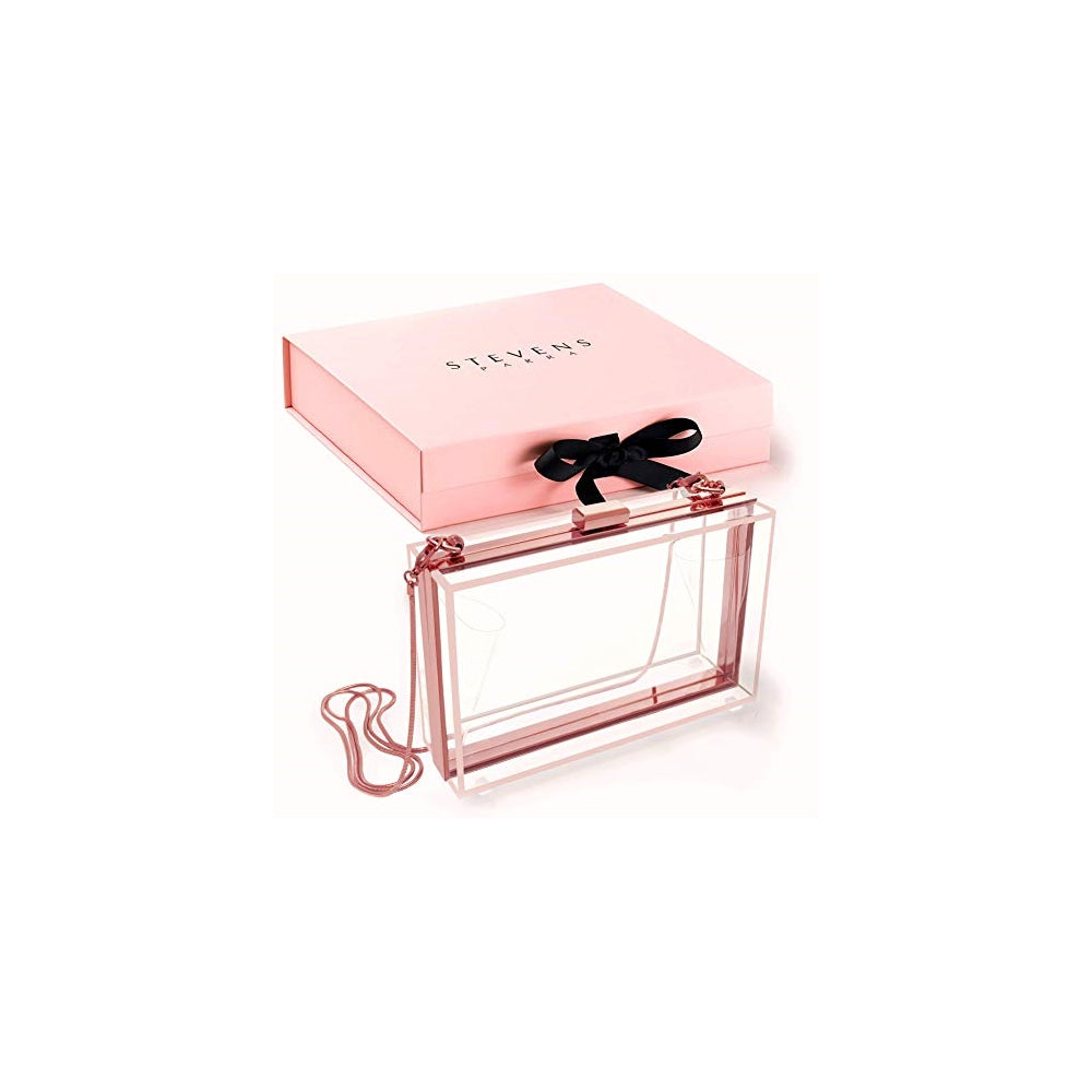 Bolsos Cartera transparente de oro rosa Para mujeres
