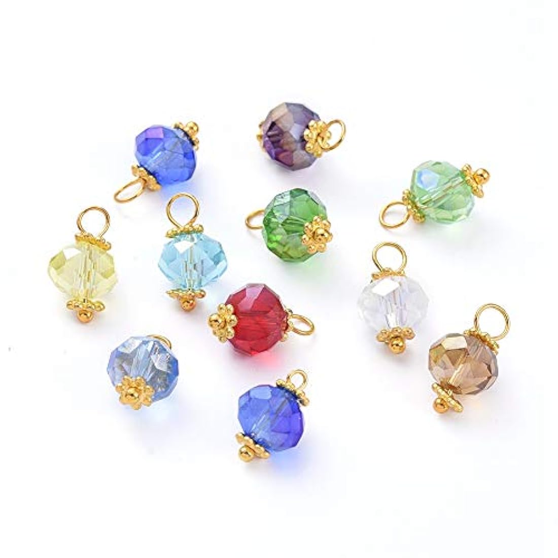 Dijes y medallas 100 colgantes de cristal facetados