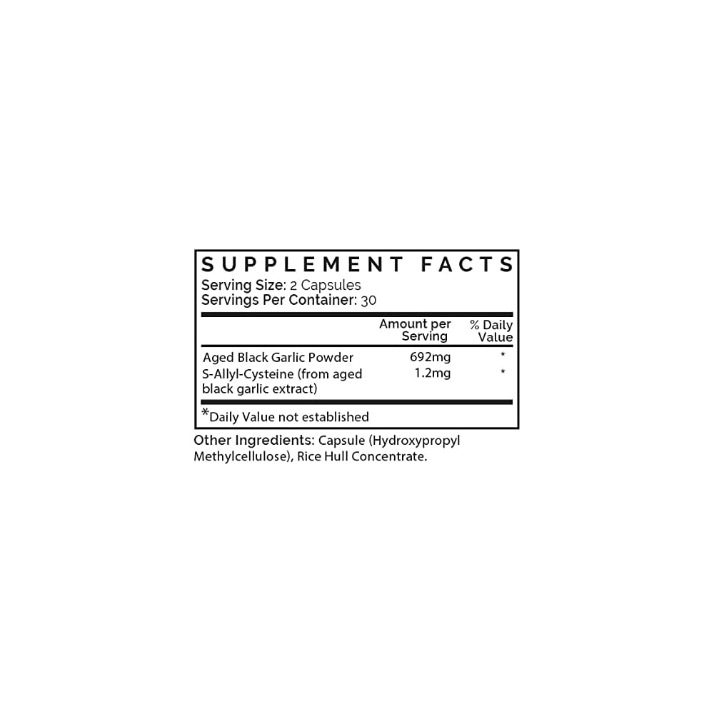 Suplementos de ajo negro envejecido para alta presión