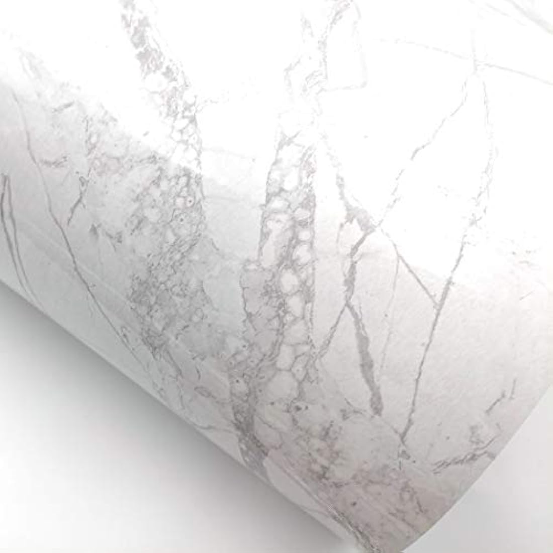 papel de contacto de mármol 24.0 in x 78.7 in color blanco