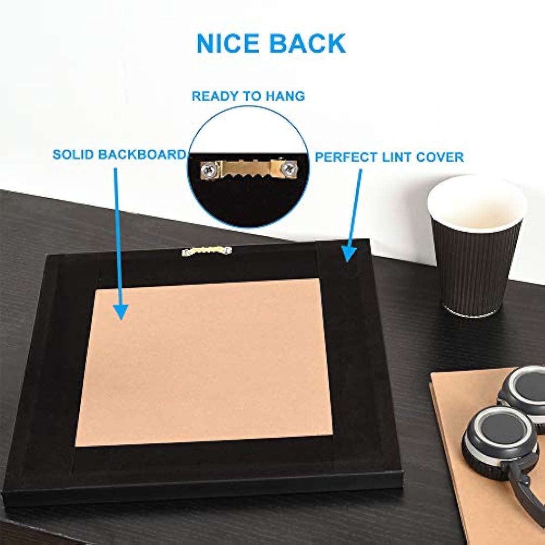 Lienzo decorativo con 4 paneles de luna en blanco y negro