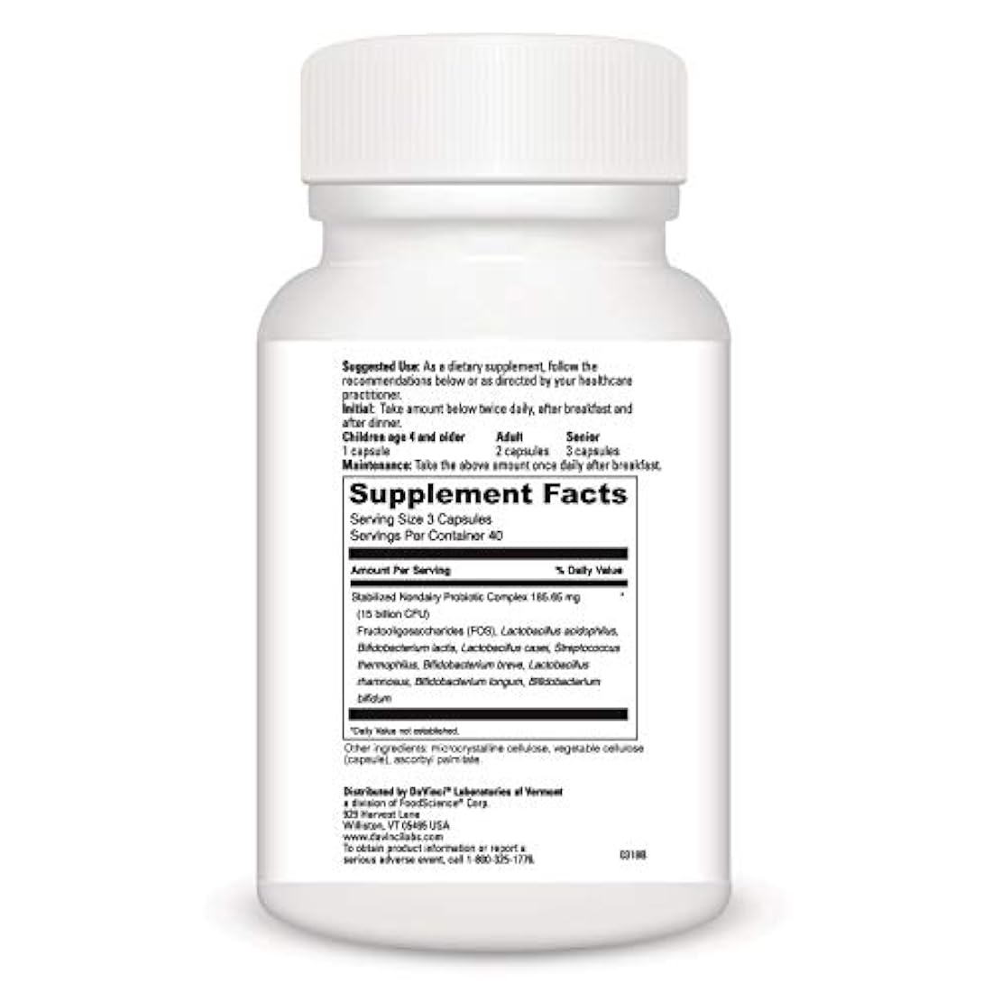 DaVinci Labs Mega probiotic-nd -120 Cápsulas
