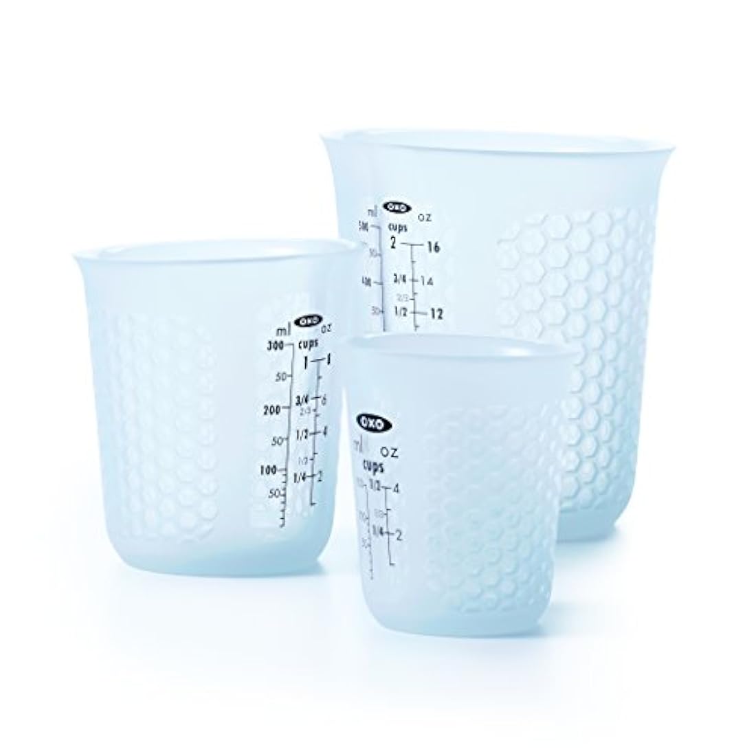 Taza de medir de silicón para exprimir y verter
