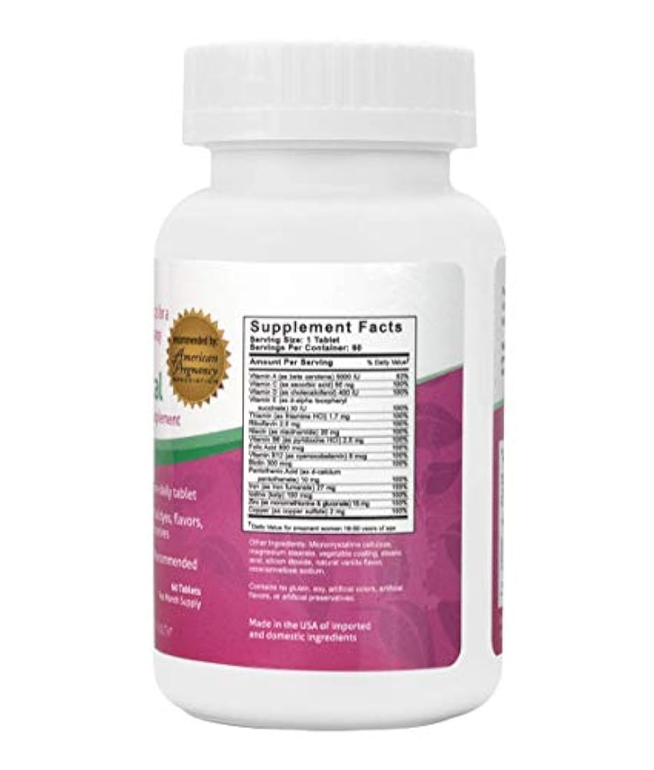 Peapod Multivitamins Prenatal, 60 tabletas