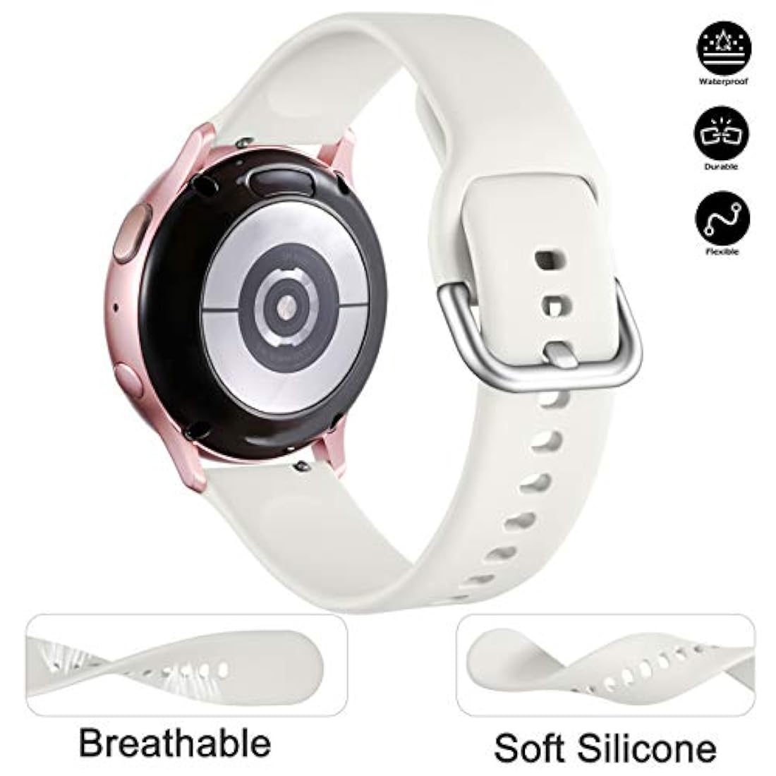 Lerobo Bandas compatibles con Samsung Galaxy Watch Active