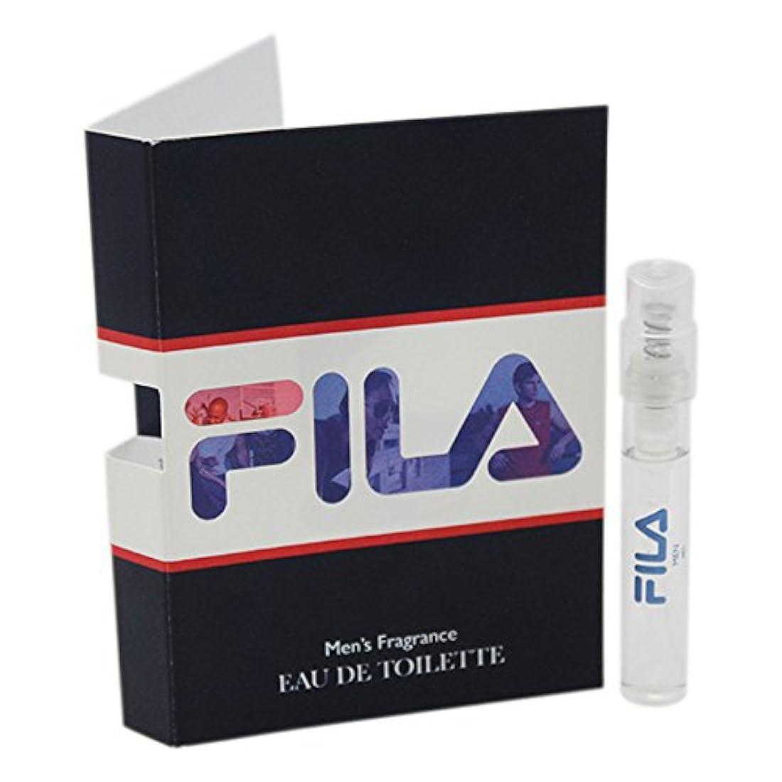 Fila Eau de Parfum spray Vial para los hombres, 0,05 onza