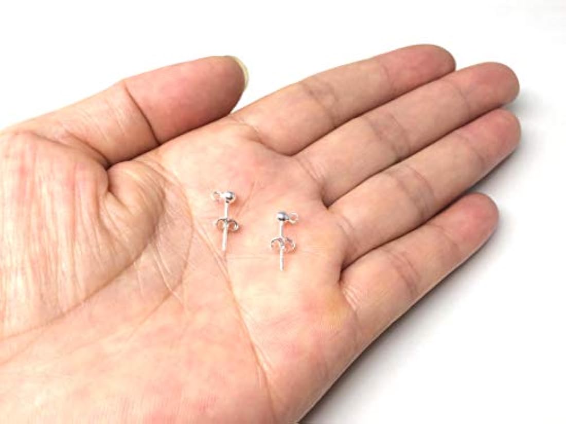 Pendientes de tuerca de plata de ley con forma de oreja, para pendientes, joyas, manualidades, hallazgos