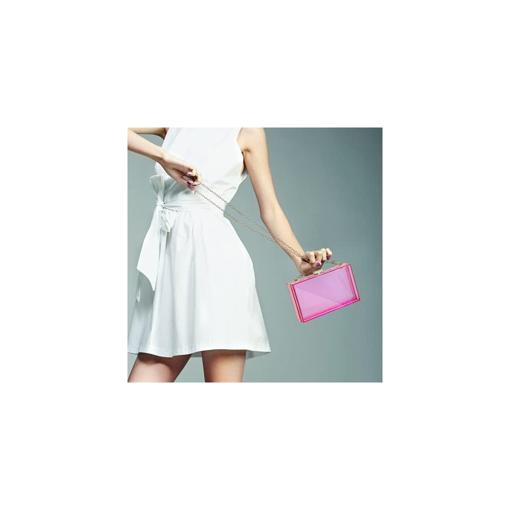 Bolso de mano de acrílico transparente  removible