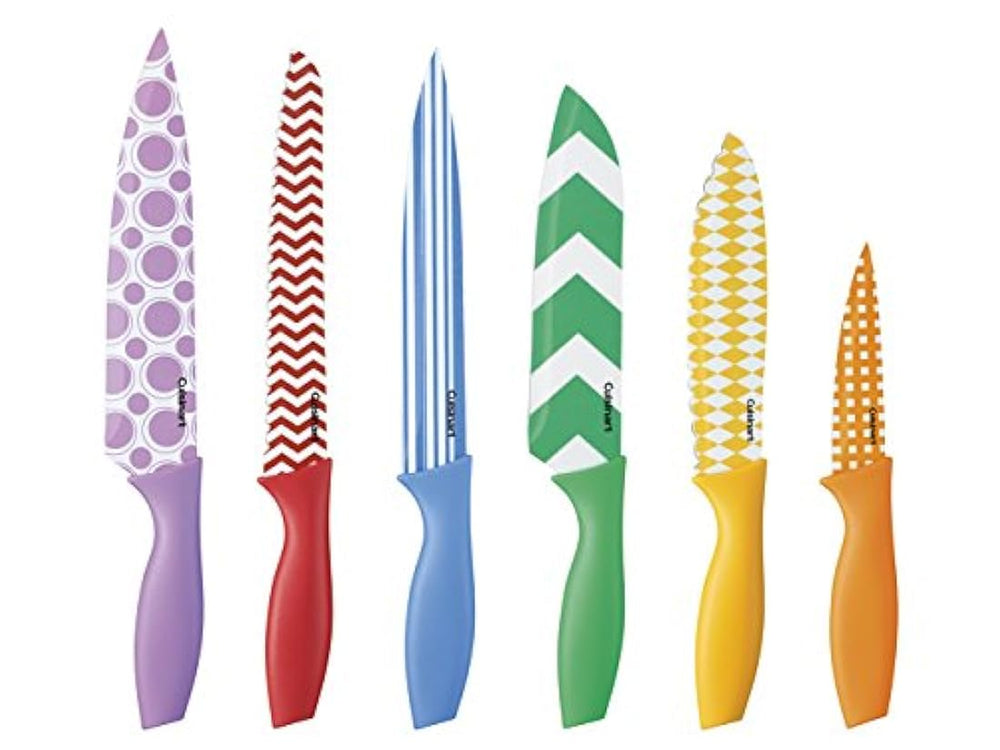Juego de 12 cuchillos de colores impresos  Cuisinart