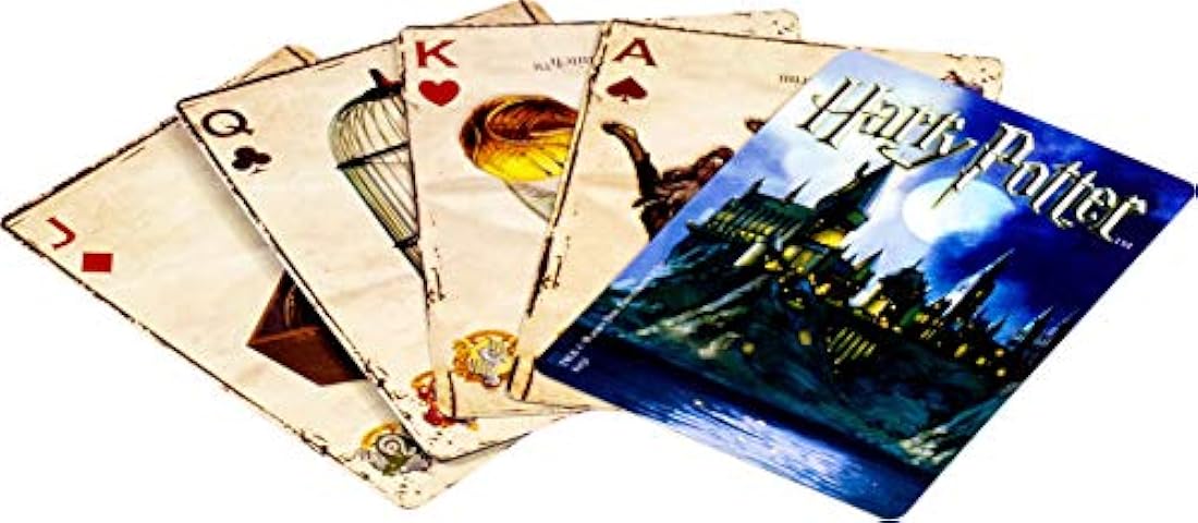 Baraja de cartas de Harry Potter, individual, multicolor