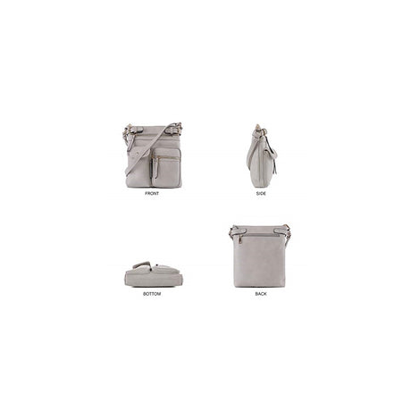 Bolso tipo bandolera para mujer liviano con bolsillos