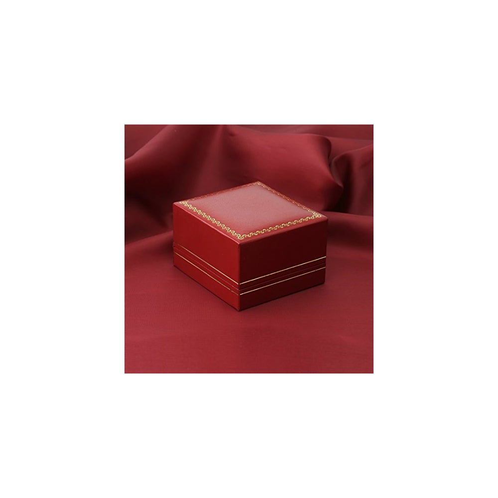 Aretes redondos clásicos de oro blanco de 14K