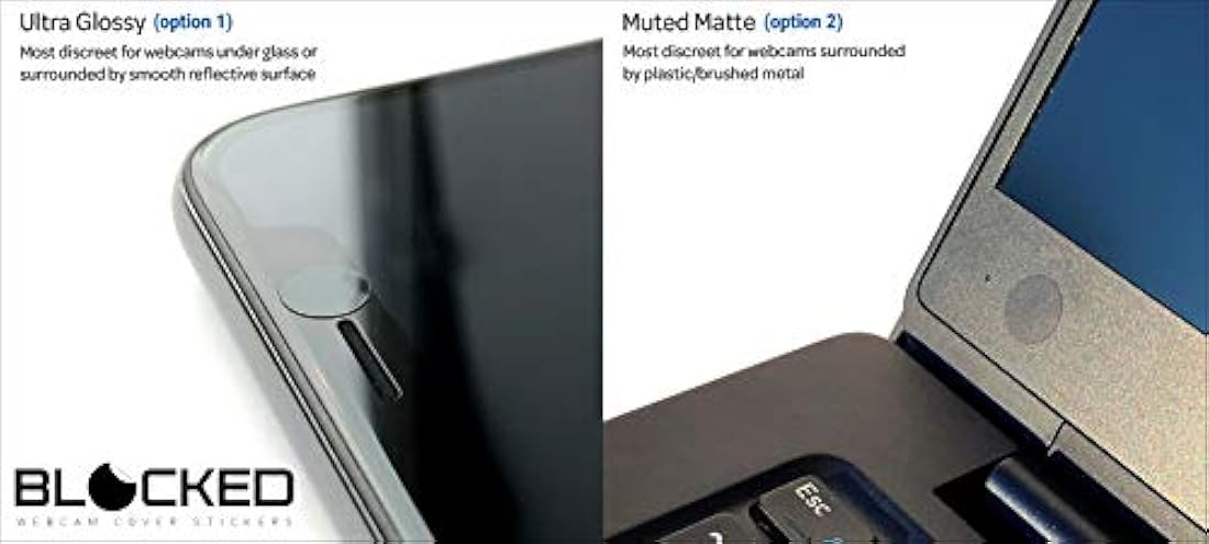 Cubiertas de vinilo para cámara web bloqueadas