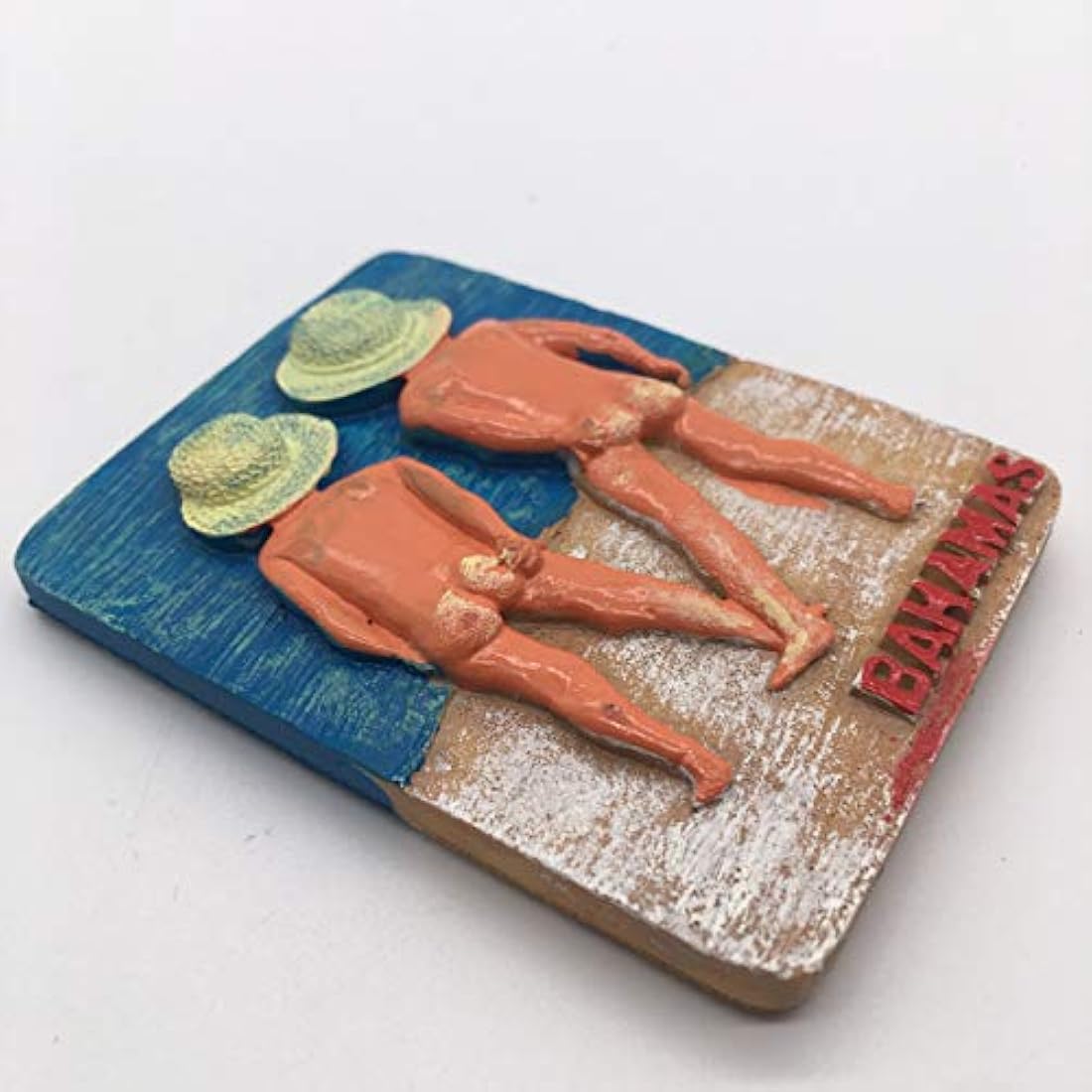 Imán para nevera 3D de resina hecha a mano de Bahamas