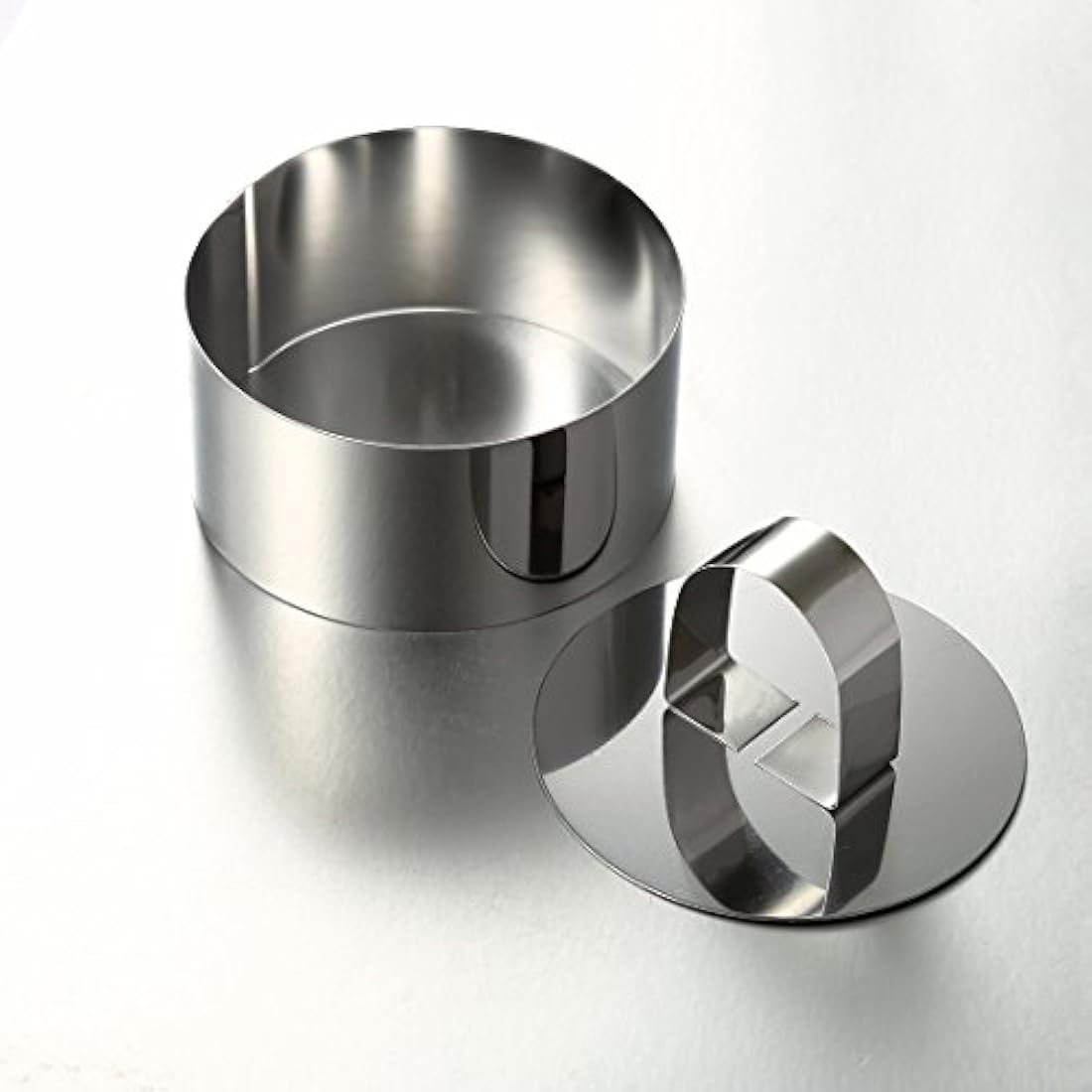 ONEDONE - Moldes de acero inoxidable para tartas