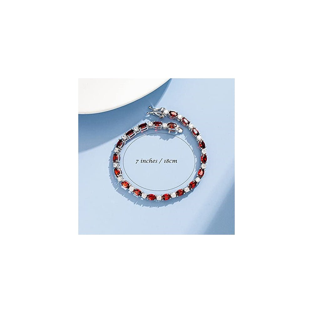 Pulseras y tobilleras de plata de ley con piedra natal