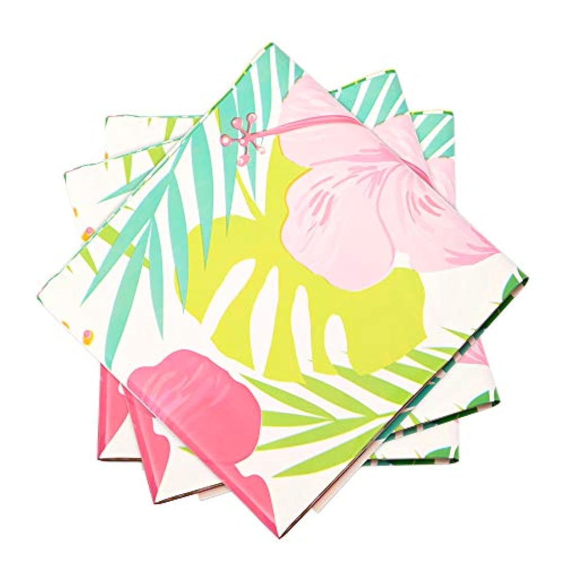 Mantel de plástico floral para fiesta hawaiana (3 unidades)