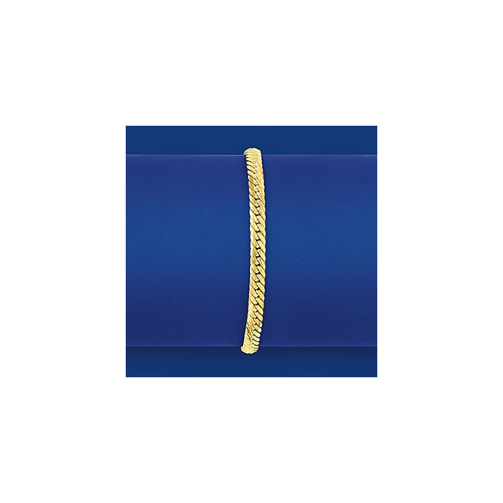 Pulseras italiana de eslabones cubanos de oro amarillo