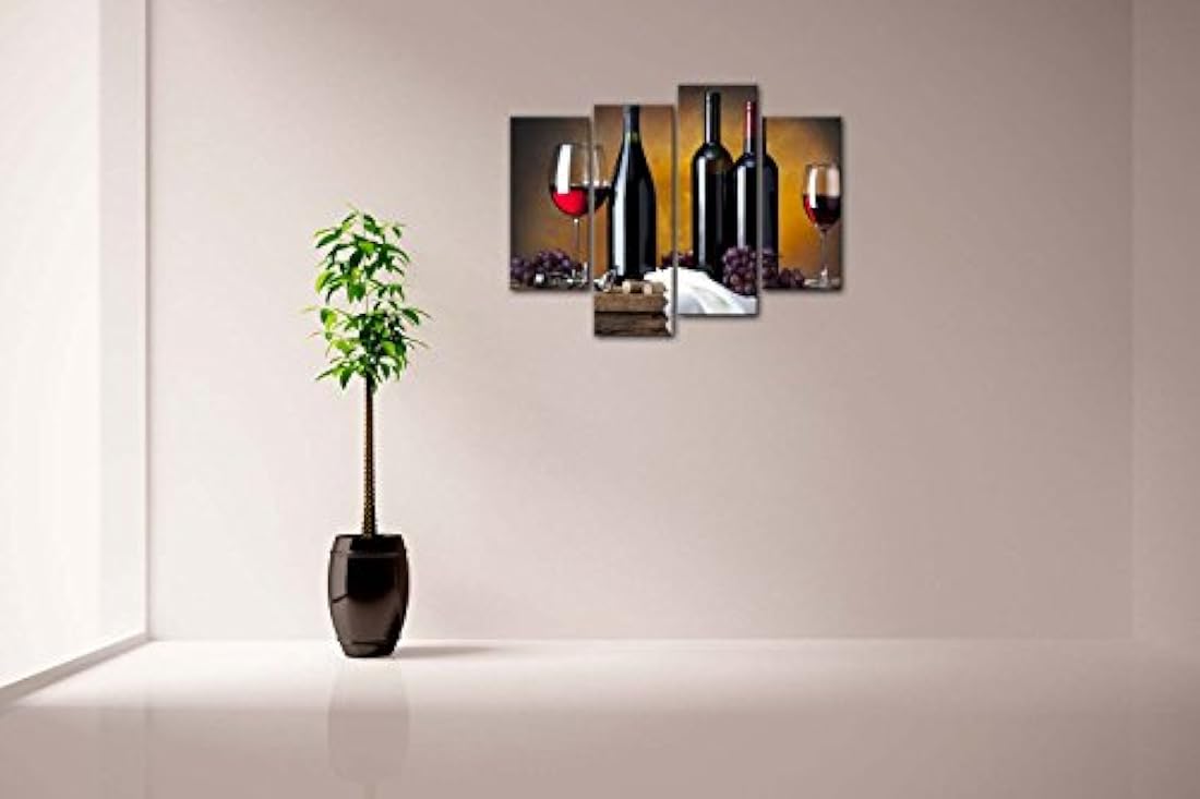 Pintura para pared de vino de uva en botella First Wall Art