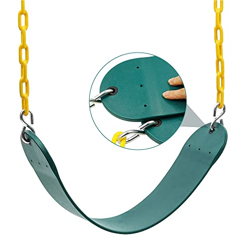 Juego de columpio de repuesto para asiento de columpio de 66 pulgadas, con revestimiento de plástico, accesorios de repuesto