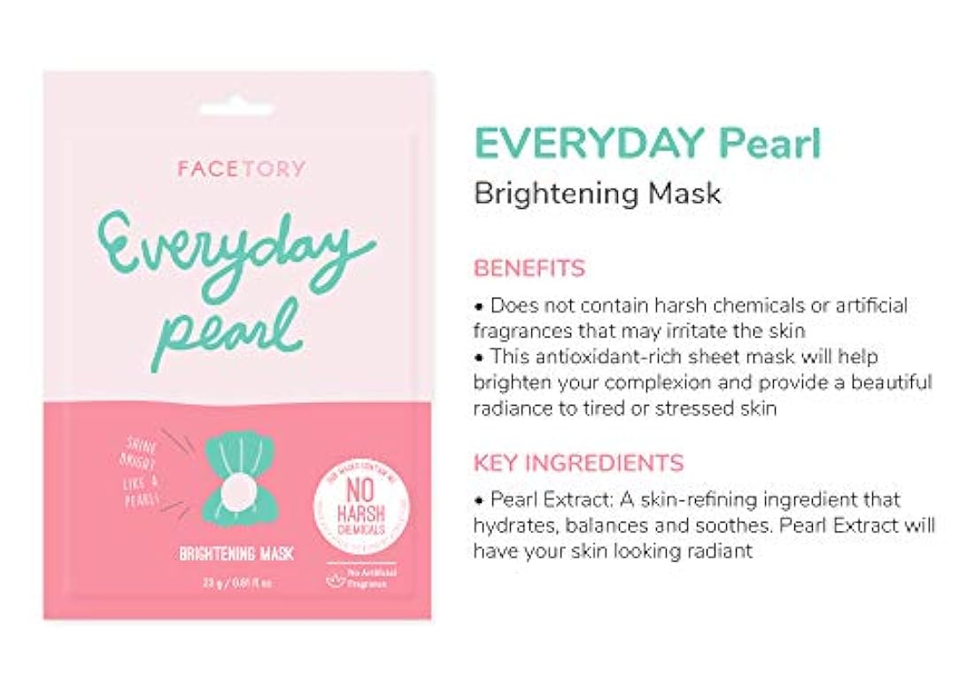 Everyday Juego de 8 máscaras de hoja–Revitalizante