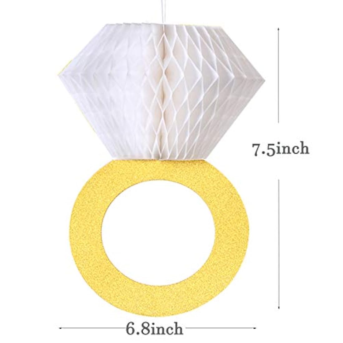 Anillo de nido de abeja para ducha de novia (6 unidades)