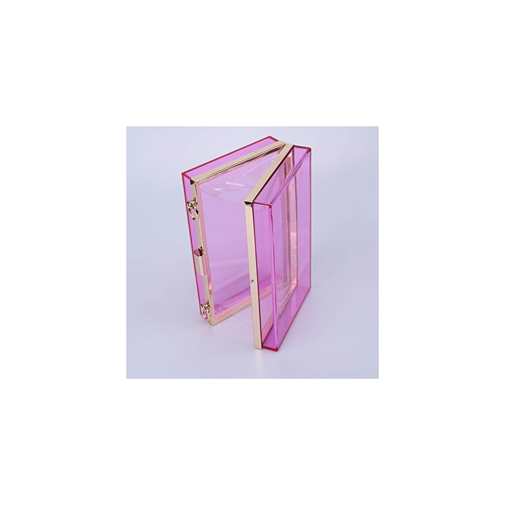 Bolsos de noche de acrílico transparente para mujer