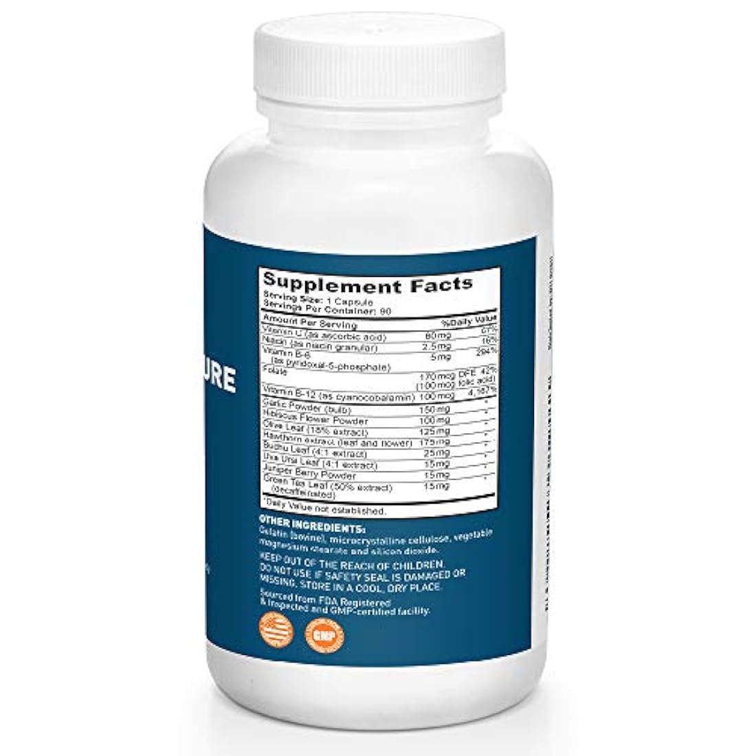 Suplemento Dr. Tobias para presión sanguínea (90 cápsulas)