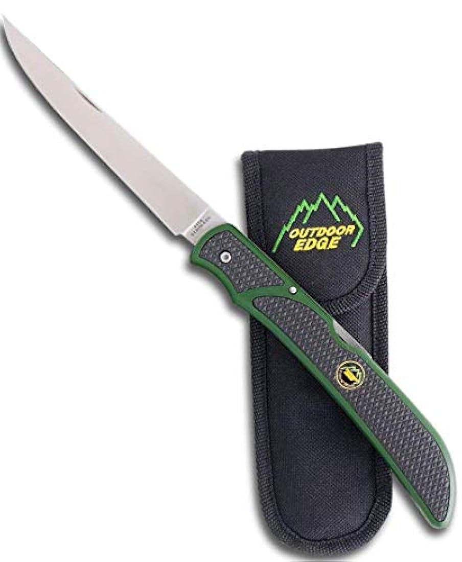 Outdooror EDGE - Cuchillo plegable con mango antideslizante